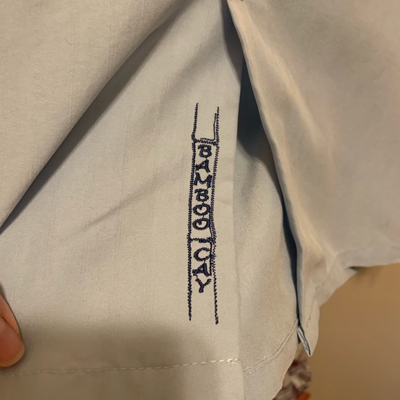 Bamboo Cay soft blue shirt Sz L - Picture 4 of 6